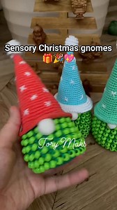 Your new festive fidget friends are here! This unique crochet pattern lets you create THREE sensory gnomes, perfect for keeping hands busy during the holidays. ✨ Which one is your favorite? 1, 2, or 3? Link in comments👇 #SensoryToys #CrochetGnome #ChristmasCrochet #Amigurumi #FidgetToys #CrochetPattern #DIYChristmas #HolidayCraft #easyquicklytoys | Tory Maks