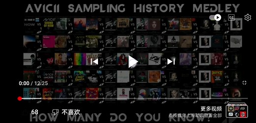 （来源于油管）avicii作品采样大合集