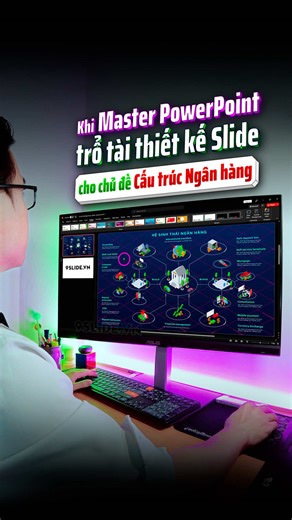 Master Animation #PowerPoint trổ tài thiết kế Slide chuyên nghiệp về Cấu trúc Ngân hàng 🏦