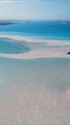 Bahamas' Hidden Gems: Exuma's Cays & Sandbars Explored by Drone.