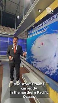 Hurricane Genevieve and Fausto strengthen in the Pacific