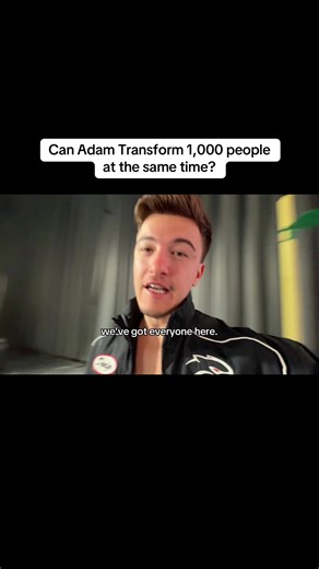 adam’s first reaction seeing 1,000 people