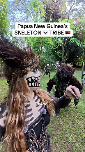 Sing Sing of the Skeleton Tribe Papua New Guinea
