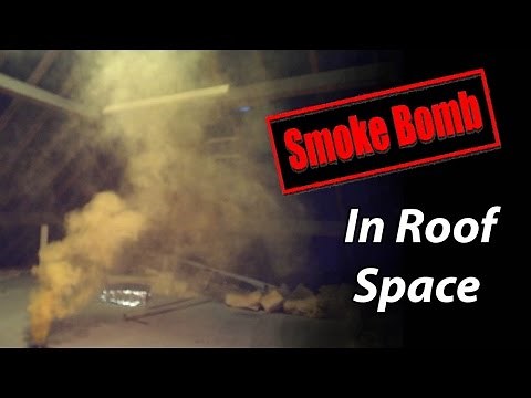 Roof Ventilation Smoke Bomb Test in Attic