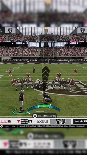 Hit this 67 yard field goal with just Tyler Loop. #madden #fyp #viral #clips #tylerloop