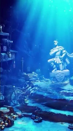 Inside Ariel’s Grotto 🌊✨ #TheLittleMermaid #DisneyAmbience #ArielsGrotto #Shorts #disney