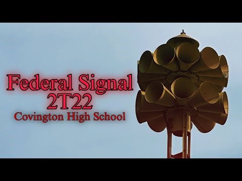 Federal Signal 2T22 Wednesday 12:00 Test (Covington, TN)