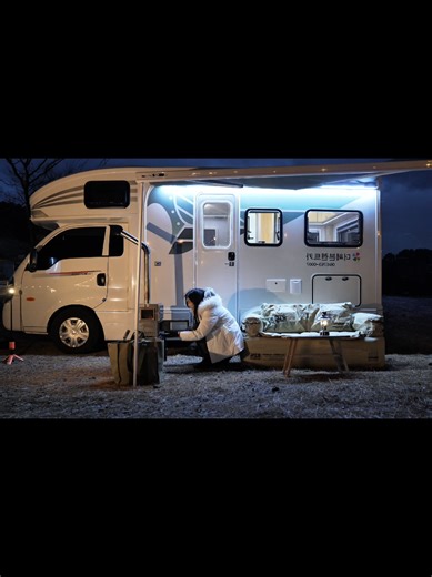 Overnight Snow Camping in a Caravan - Part 2