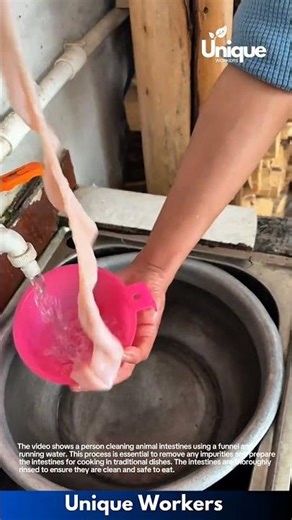 Cleaning Animal Intestines: Preparing for Traditional Cooking