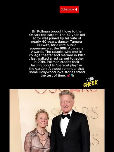 Bill Pullman and Wife Tamara Hurwitz Make Rare Red Carpet Appearance at 2026 Oscars