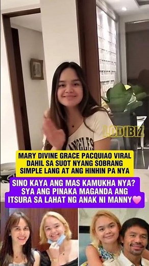 DI KAILANGAN NG MARANGYANG SUOT! MARY DIVINE GRACE, MAGANDA NGA BA SA PACQUIAO SIBLINGS? #shorts