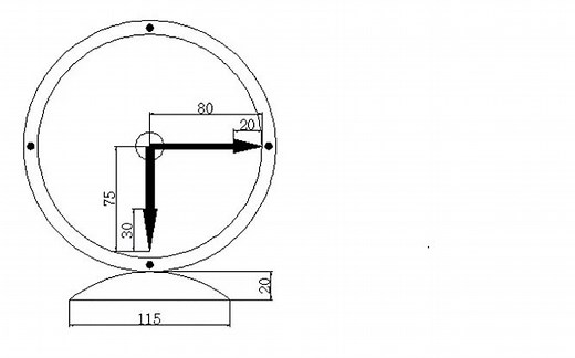 CAD绘制时钟
