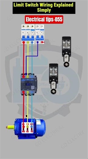 Limit Switch Wiring Diagram #electrician #industrialelectrician #electricalwiring #electrical