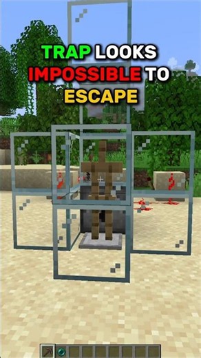 This Minecraft Trap Looks Impossible to Escape 😳 #shorts #minecraft