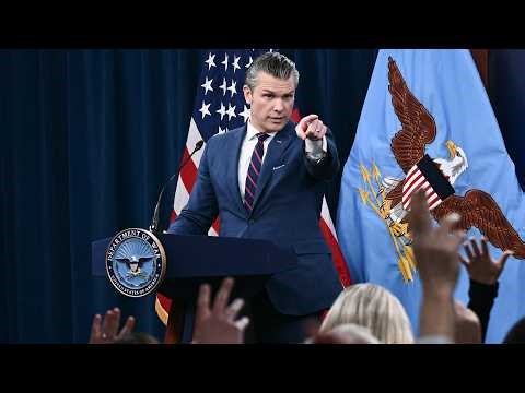 LIVE: Hegseth holds a briefing on the Iran war | NBC News