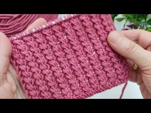 Very easy knitting pattern in two rows