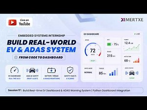 Build Real-time EV Dashboard & ADAS Warning System | Python Dashboard Integration – Day 17