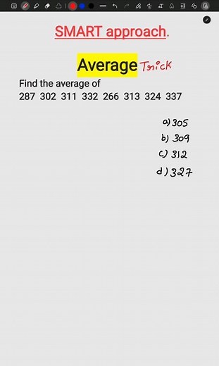 shankar on Instagram: "Averages smart approach trick...... . . #average #averagetrick #aptitude #maths #math #govt_exams #upsc #sscmts #ssc #ssccgl #airthematic #bankexam #rrb #govt #govtjobs #trick_math #trickformath #upscmotivation #mathslover #mathsteacher"