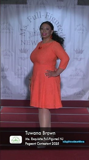 Tuwana Brown Plus size Model @ The Ms Full-Figured New Jersey Pageant/ United Sisters of America