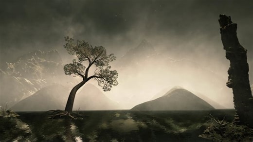Free video - Tree, Lake, Sepia, Fog, Landscape