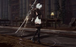 【战双X尼尔】2B全动作慢镜头鉴赏（含爆衣系统）！2B小姐姐真是太美太帅啦！