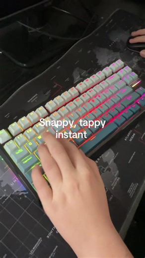 Snappy. Tappy. FAST. This Hall Effect keyboard reacts instantly and outperforms some mechanicals that cost way more. Adjustable actuation, 8K polling, and the cleanest sound ever. Once you try it, your old keyboard feels broken. #keyboard #gamingkeyboard #gaming