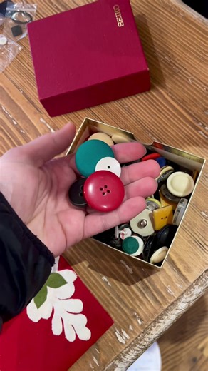 My aunt has no clue what we’re doing… but she’s ready nonetheless #365buttons #buttons