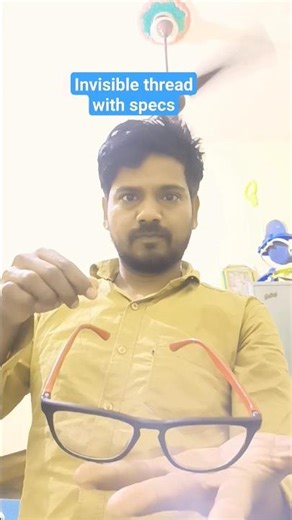 Invisible thread 🧵 with specs magic trick and revealed its tutorial #magic #tricks #tutorial #specs