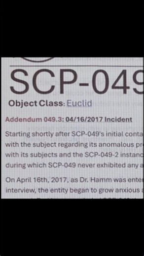 SCP-049 edit ￼#scpfoundation