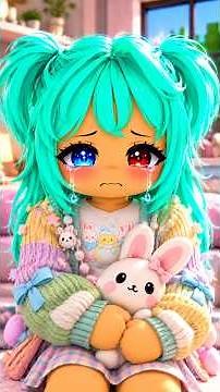 I Was Born With One Red Eye And One Blue Eye 👁️ Until I Started Crying 💎 #roblox #brookhavenrp