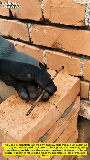 Perfect Bricklaying Technique! Fast Masonry Skills That Save Time