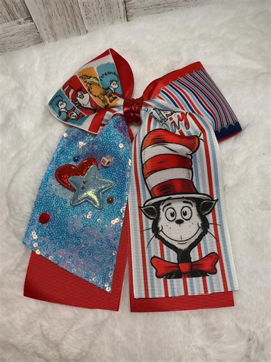 Dr. Seuss Hair Bow - Etsy