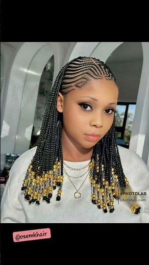 tresse africaine tendance avec les perles