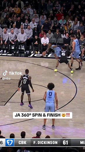 Ja Morant executes a beautiful 360° spin & finish 😱 #NBA #Basketball #NBAHighlights #JaMorant #MemphisGrizzlies