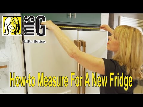 Mrs. G Appliance Tip: How To Measure For A New Refrigerator