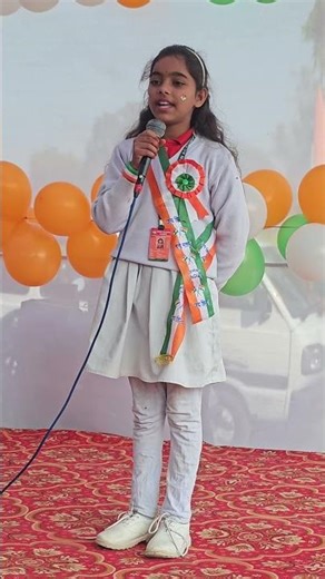 Republic day Speech By Subi Yadav Class 3rd student At Indian Children Academy School