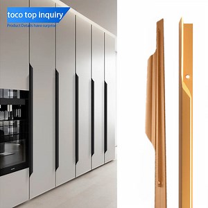 [Hot Item] Aluminum Embedded Kitchen Cabinet Doors with Integrated Handles