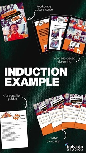 EXAMPLES from our recent INDUCTION TRAINING PROJECT. 🤩