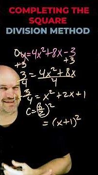 Division Method For Completing the Square