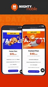 Mighty Mobile Boxing Day Deal! 50% OFF our Faster & Fastest Monthly Plans! Unlimited Data from $25/month for the first 6 months! Sign up here: https://mghty.pe/49nssWr 🔥 | Mighty Ape