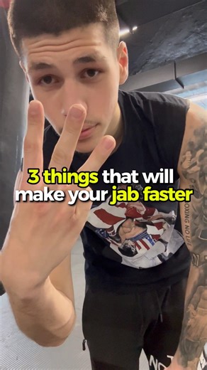 🥊 3 things to make your jab faster! #boxing #jab #boxingtips #boxingtraining #shadowboxing #speed