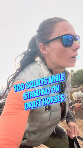 Leg day Gladius style 😂👍 #legday #drafthorse #gladiustheshow #romanriding #belgian #lasvegas | Gladius the Show