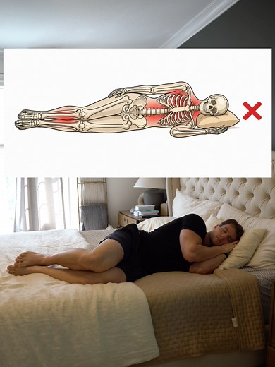 Fix your sleep set up 😴 #posture #backpain #sleep | sleep