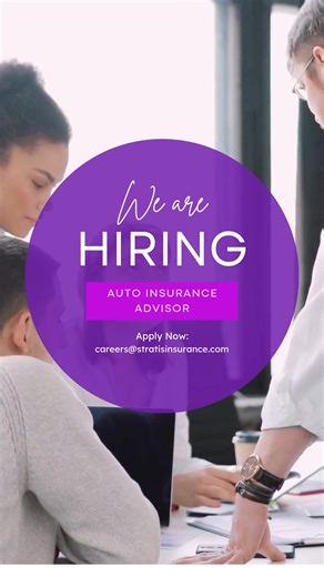 ✨ New year, New Career Opportunities at Stratis ✨ We’re on the lookout for an enthusiastic Auto Insurance Advisor to join our growing team! If you’re client-focused, love building relationships, and want a career with room to grow—this could be for you. 💼 Competitive pay & benefits 🤝 Inclusive, social, and supportive team 🌱 Growth opportunities tuition reimbursement 🏢 Bright, modern work environment Ready to kick off 2026 with a role that moves with you? 📩 careers@stratisinsurance.com #insu
