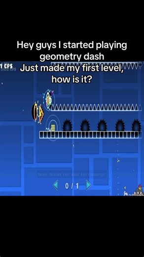 Geometry Dash: My First Custom Level Showcase