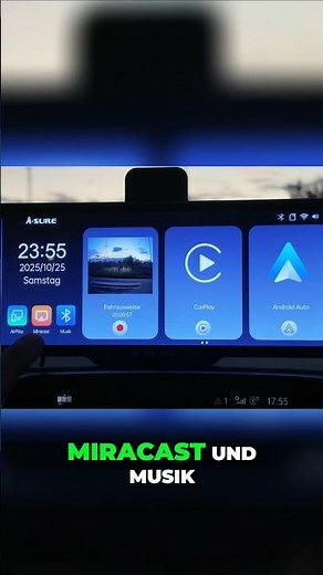 Dashcam & CarPlay Screen im Test - A-Sure