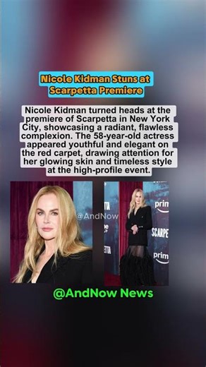 Nicole Kidman Wows at Scarpetta NYC Premiere #celebrity #nyc #shorts
