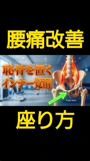 【腰痛が消える！】骨盤を立てるより大事な「恥骨支持」座りの極意
