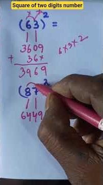Square of two digits number.short trick.