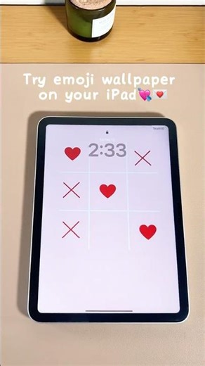 Obsessed with how this looks on my home screen!😍 #wallpaper #ipad #emoji